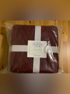 Charter Club sweater-knit throw